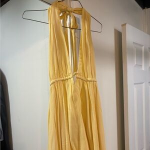 Princess Polly Backless Yellow Dress